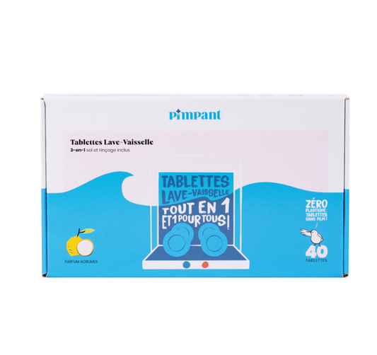 Pimpant -- Boite tablettes lave-vaisselle - 40 doses