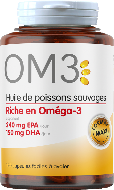 Om3 huile de poisson riche en oméga 3 (fonction cardiaque normale) - 1