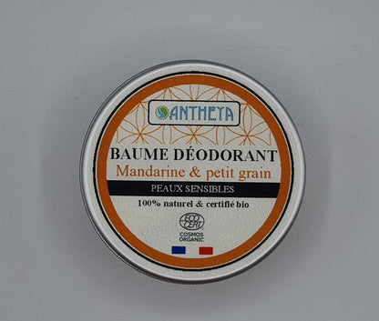 Antheya -- Baume déodorant - mandarine & petit grain - 75 g