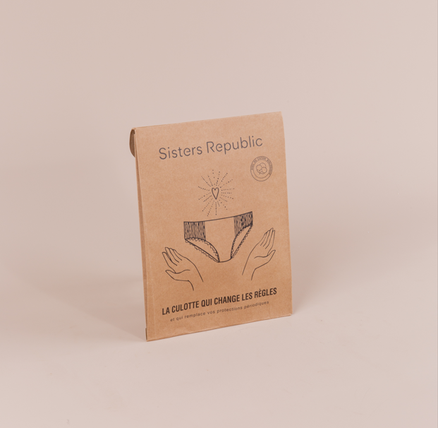 Sisters Republic -- Boxer menstruel adulte ginger (absorption super) - Taille S